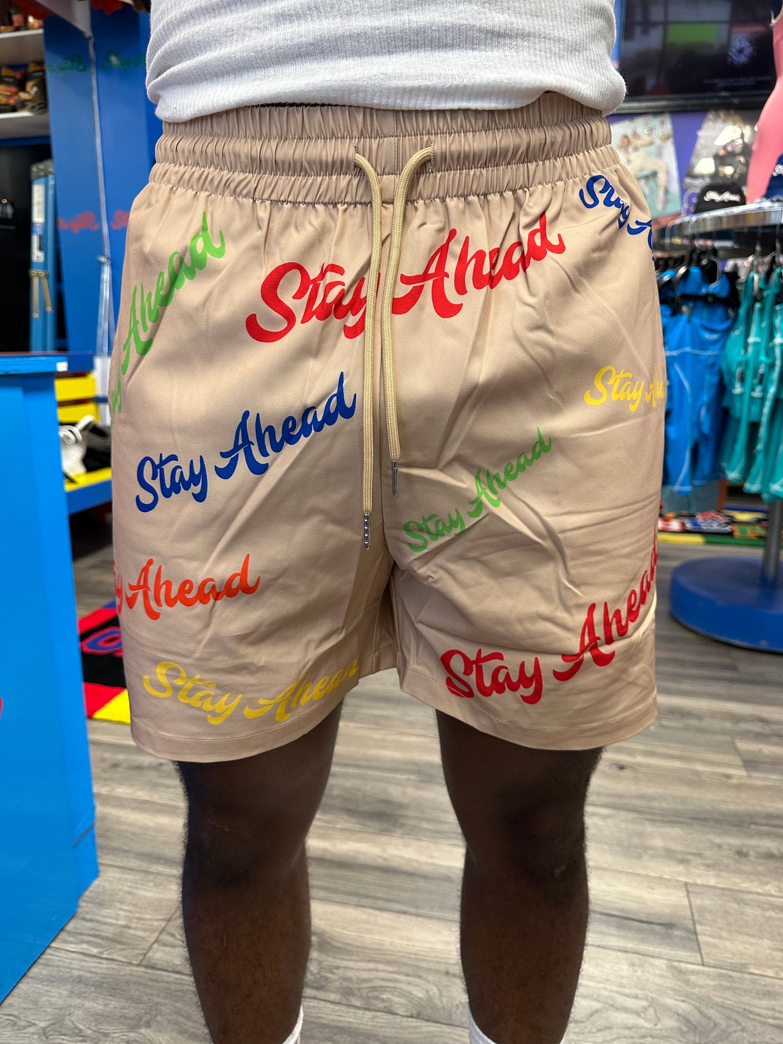 Tan Signature Swim Trunks