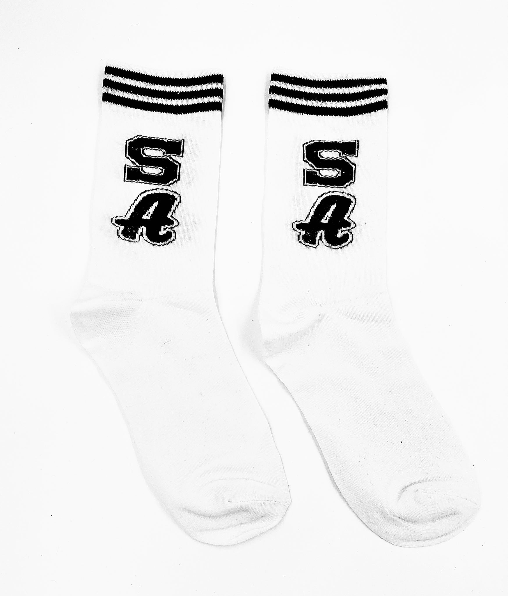 White Varsity Socks